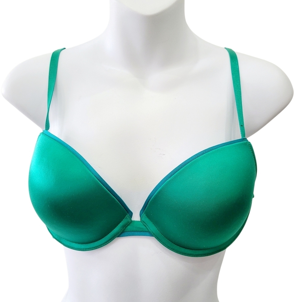 La Senza Green & Blue Wire Bra Size: 34C